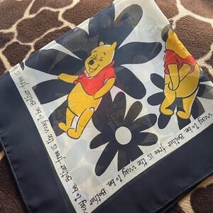 Winnie the Pooh Scarf with Floral Design